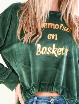 Hanorac Dama PrintVelvet Verde